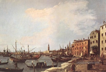 Riva degli Schiavoni côté ouest Canaletto Venise Peinture à l'huile